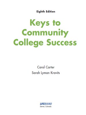cover image of Keys to Community College Success
